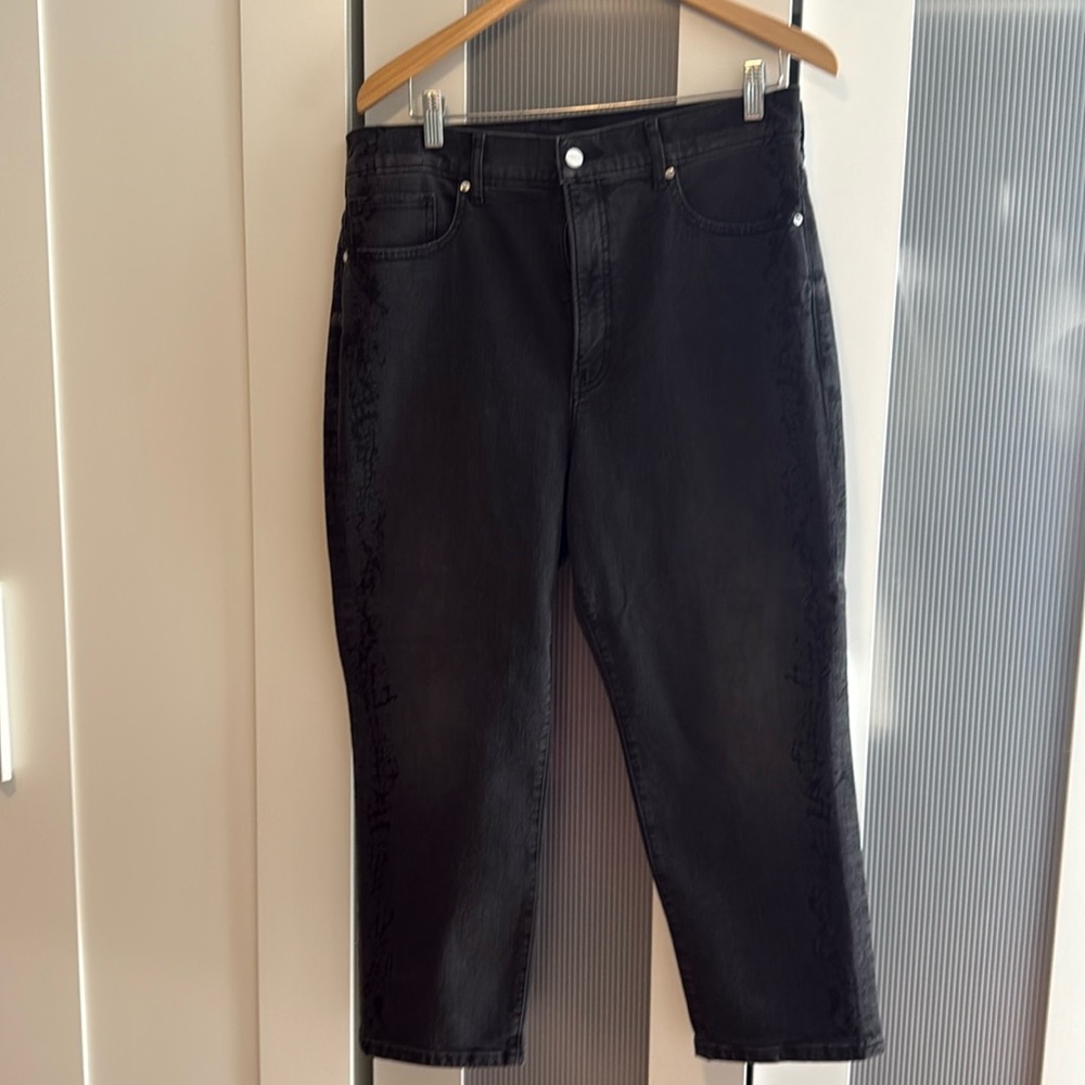 Express slim ankle super high rise jeans